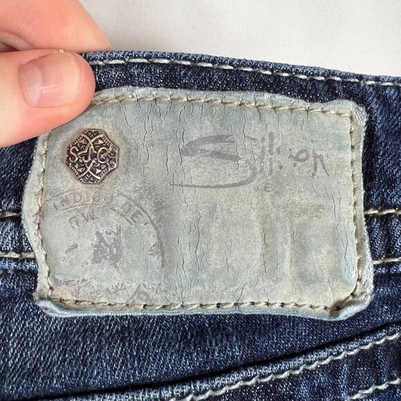 Silver Jeans Womens Suki Low Rise Bootcut Jeans Size 26 Dark Wash Y2K Western - Picture 14 of 16